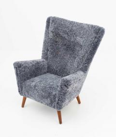 Danish Midcentury Lounge Chair in Sheepskin - 1247478