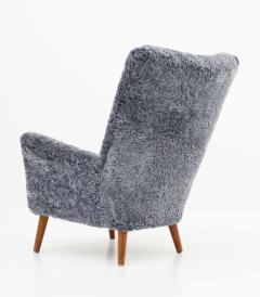 Danish Midcentury Lounge Chair in Sheepskin - 1247479