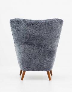 Danish Midcentury Lounge Chair in Sheepskin - 1247481