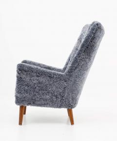 Danish Midcentury Lounge Chair in Sheepskin - 1247482