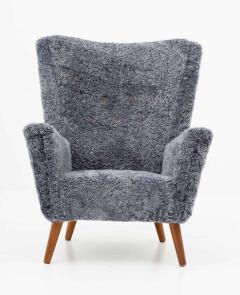 Danish Midcentury Lounge Chair in Sheepskin - 1247485