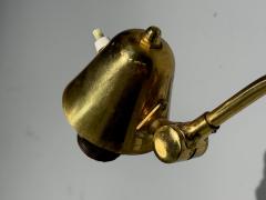 Danish Modern Articulating Wall Light Brass Denmark 1960s - 4493187