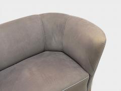 Danish Modern Banana Sofa Stained Beech Fabric Denmark 1930s - 4452767