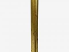Danish Modern Brass Paper Adjustable Floor Lamp Denmark 1960s - 4356598