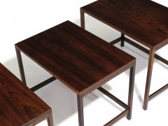 Danish Modern Brazilian Rosewood Nesting Tables Set of 3 - 4804785