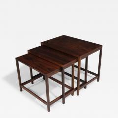 Danish Modern Brazilian Rosewood Nesting Tables Set of 3 - 4804804