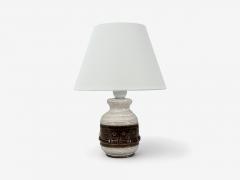 Danish Modern Brown Stoneware Table Lamp Denmark 1960s - 4363821