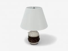 Danish Modern Brown Stoneware Table Lamp Denmark 1960s - 4363822