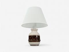 Danish Modern Brown Stoneware Table Lamp Denmark 1960s - 4363823