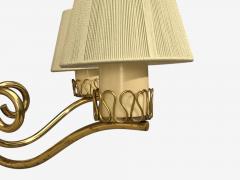 Danish Modern Chandelier Patinated Brass Denmark 1950s - 4799015