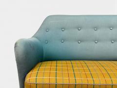Danish Modern Corner Sofa Fabric Wood Denmark 1950s - 4497468