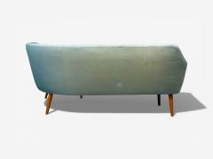 Danish Modern Corner Sofa Fabric Wood Denmark 1950s - 4497474