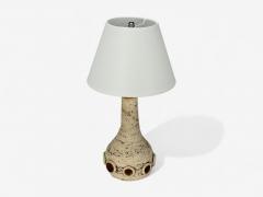 Danish Modern Crackle Stoneware Table Lamp Denmark 1970s - 4311146