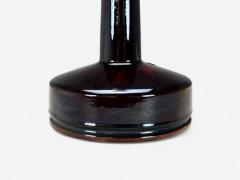 Danish Modern Deep Red Stoneware Table Lamp Denmark 1960s - 4330039