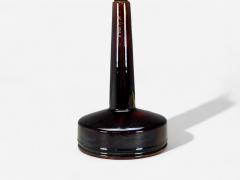 Danish Modern Deep Red Stoneware Table Lamp Denmark 1960s - 4330040