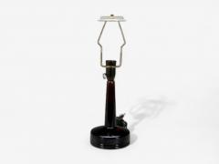Danish Modern Deep Red Stoneware Table Lamp Denmark 1960s - 4330041