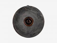 Danish Modern Deep Red Stoneware Table Lamp Denmark 1960s - 4330042