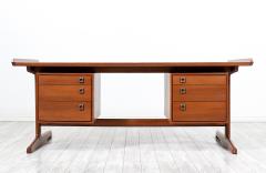 Danish Modern Executive Teak Desk for H P Hansen - 2883903