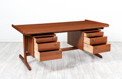 Danish Modern Executive Teak Desk for H P Hansen - 2883904