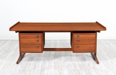 Danish Modern Executive Teak Desk for H P Hansen - 2883905