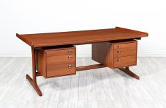 Danish Modern Executive Teak Desk for H P Hansen - 2883906