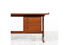 Danish Modern Executive Teak Desk for H P Hansen - 2883911