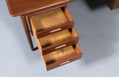 Danish Modern Executive Walnut Desk by Gunnar Schwartz - 4471240