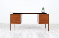 Danish Modern Floating Top Teak Desk by G V M bler - 2570719