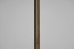 Danish Modern Floor Lamp with Black Lacquered Shade Denmark 1950s - 2968781