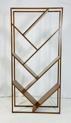 Danish Modern Geometric Wood tag re Open Display Bookcase Mid Century Style - 4712058