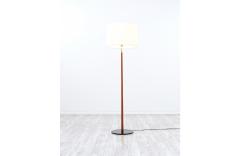 Danish Modern Height Adjustable Teak Stem Floor Lamp with Iron Base - 3010058