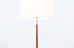 Danish Modern Height Adjustable Teak Stem Floor Lamp with Iron Base - 3010060