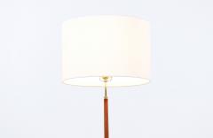 Danish Modern Height Adjustable Teak Stem Floor Lamp with Iron Base - 3010061