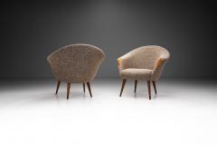 Danish Modern Lounge Chairs with Wooden Accents Denmark ca 1950s - 3460588
