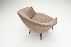 Danish Modern Lounge Chairs with Wooden Accents Denmark ca 1950s - 3460591