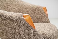 Danish Modern Lounge Chairs with Wooden Accents Denmark ca 1950s - 3460594