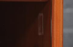 Danish Modern Low Profile Teak Bookcase w Glass Doors - 4569596