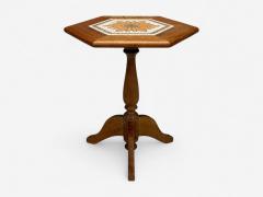 Danish Modern Oak Ceramic Side Table Denmark 1975 - 4385427