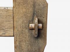 Danish Modern Oak Green Nubuck Brutalist Lounge Chair Denmark 1960s - 4436085