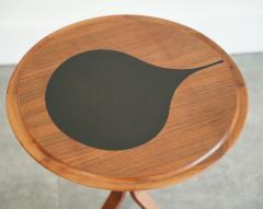 Danish Modern Occasional Table by Selig Teak with Slate Inlay 1950s - 4560451