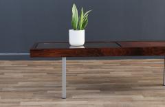 Danish Modern Rosewood Glass Coffee Table - 3597737