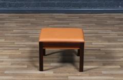 Danish Modern Rosewood Leather Stool - 4380263