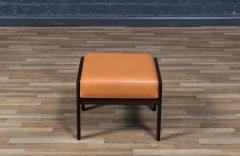 Danish Modern Rosewood Leather Stool - 4380264
