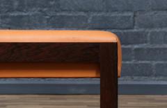 Danish Modern Rosewood Leather Stool - 4380275