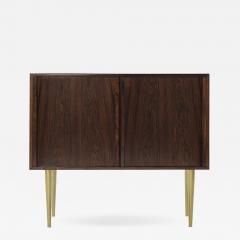 Danish Modern Rosewood Liquor Cabinet c 1950s - 1466441