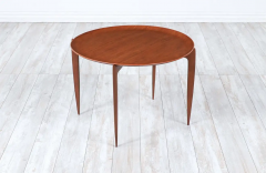 Danish Modern Sculpted Folding Tray Side Table by Fritz Hansen - 2671952