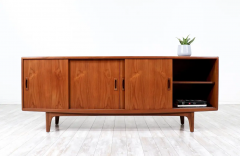 Danish Modern Sculpted Teak Credenza by H P Hansen - 2534891