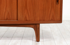 Danish Modern Sculpted Teak Credenza by H P Hansen - 2534895