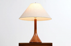 Danish Modern Sculpted Teak Table Lamp - 2605685