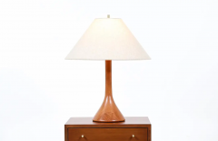 Danish Modern Sculpted Teak Table Lamp - 2605686